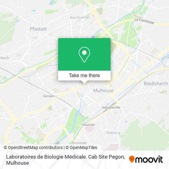 Laboratoires de Biologie Médicale. Cab Site Pegon map