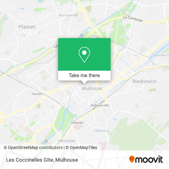 Les Coccinelles Gîte map
