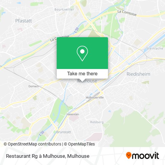 Restaurant Rg à Mulhouse map