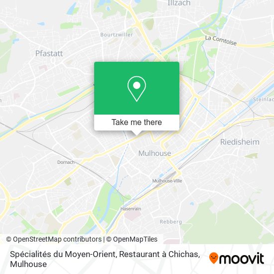 Spécialités du Moyen-Orient, Restaurant à Chichas map