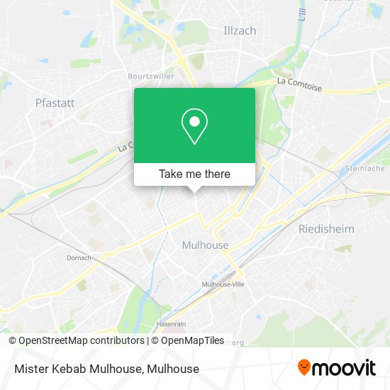 Mister Kebab Mulhouse map