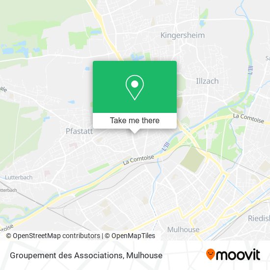 Groupement des Associations map