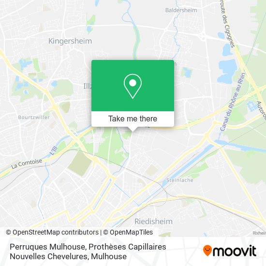 Perruques Mulhouse, Prothèses Capillaires Nouvelles Chevelures map