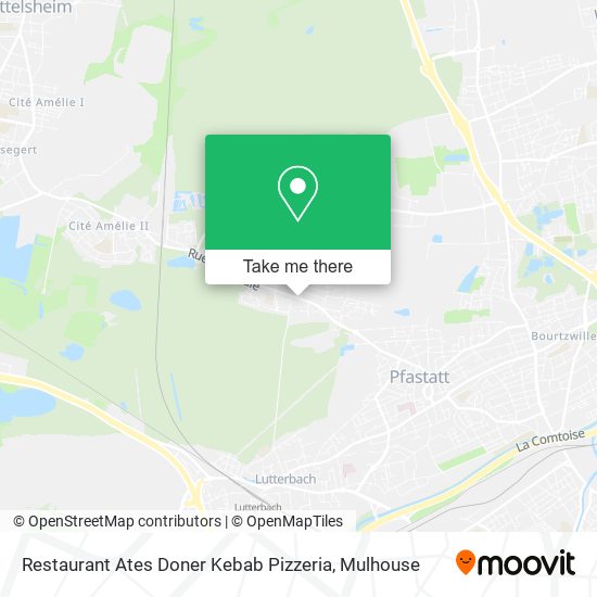 Restaurant Ates Doner Kebab Pizzeria map