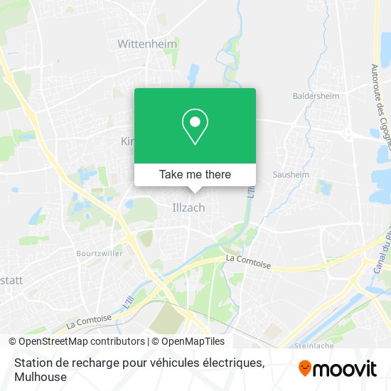 Station de recharge pour véhicules électriques map