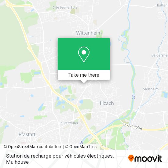 Station de recharge pour véhicules électriques map