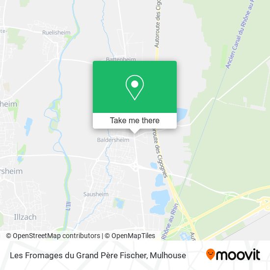 Les Fromages du Grand Père Fischer map