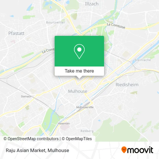Raju Asian Market map