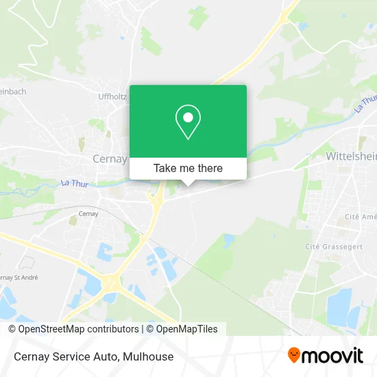 Cernay Service Auto map
