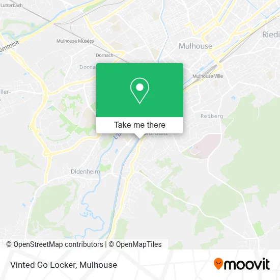 Vinted Go Locker map