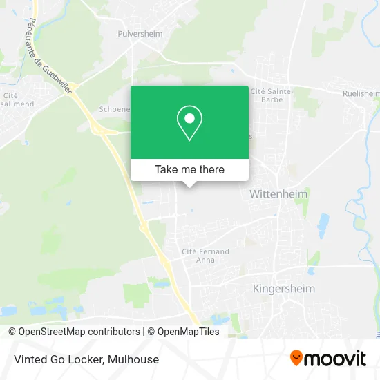 Vinted Go Locker map