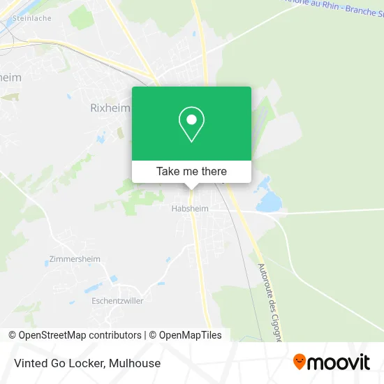Vinted Go Locker map