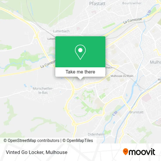 Vinted Go Locker map