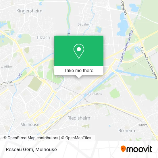 Réseau Gem map