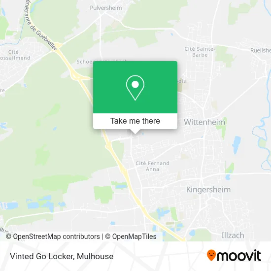 Vinted Go Locker map