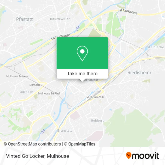 Vinted Go Locker map