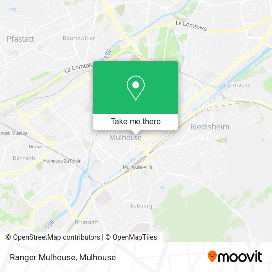 Ranger Mulhouse map