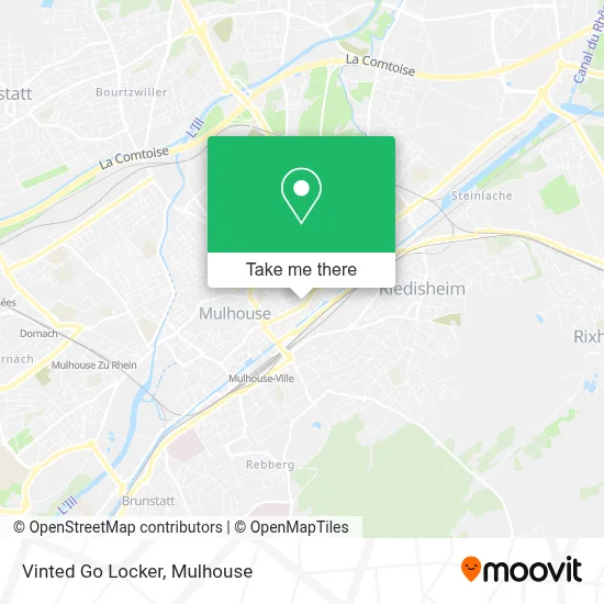 Vinted Go Locker map