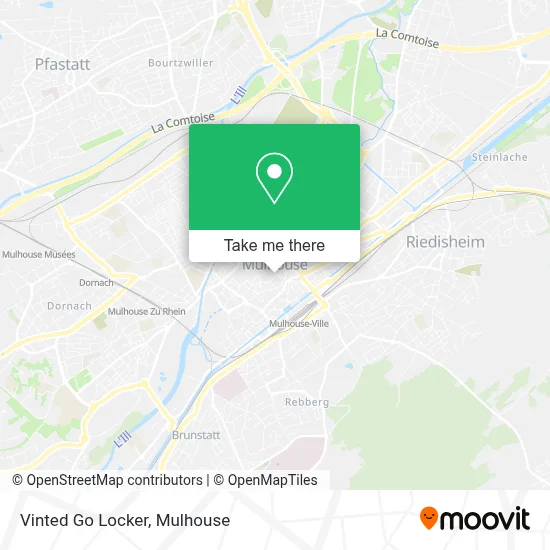 Vinted Go Locker map