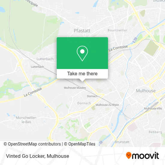 Vinted Go Locker map