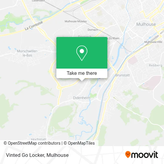 Vinted Go Locker map
