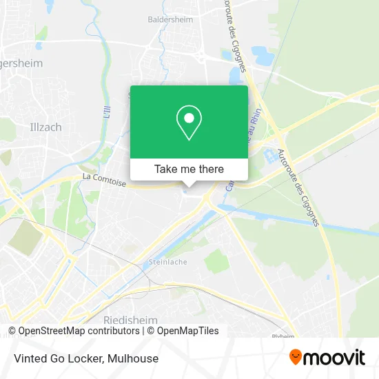 Vinted Go Locker map