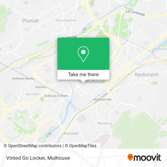 Vinted Go Locker map