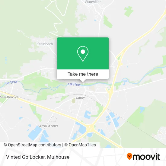 Vinted Go Locker map