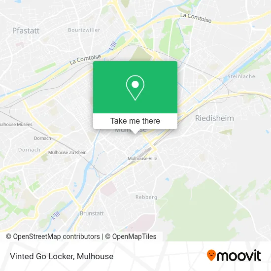 Vinted Go Locker map