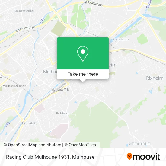 Racing Club Mulhouse 1931 map