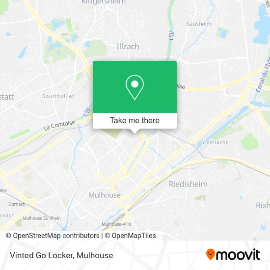Vinted Go Locker map