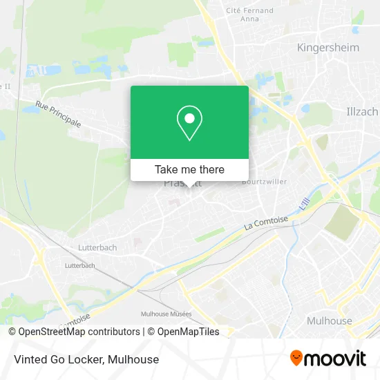 Vinted Go Locker map