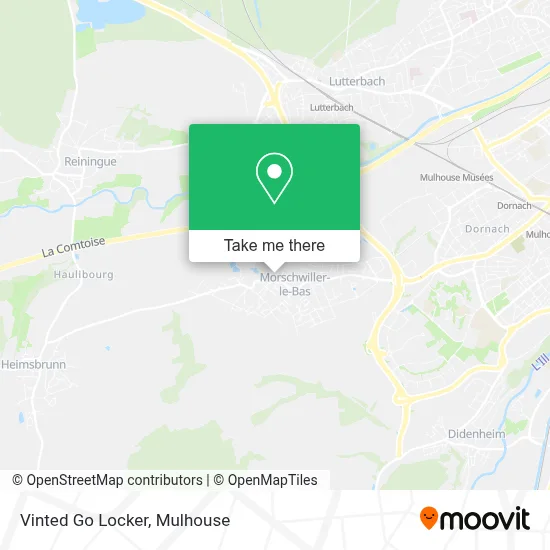 Vinted Go Locker map