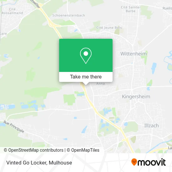 Vinted Go Locker map