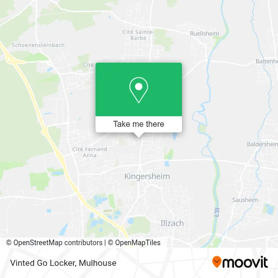 Vinted Go Locker map