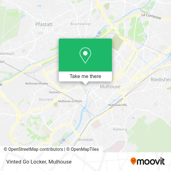 Vinted Go Locker map