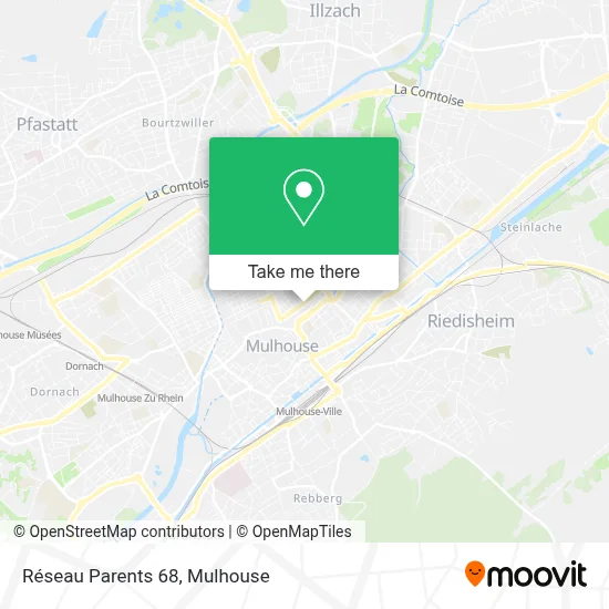 Réseau Parents 68 map