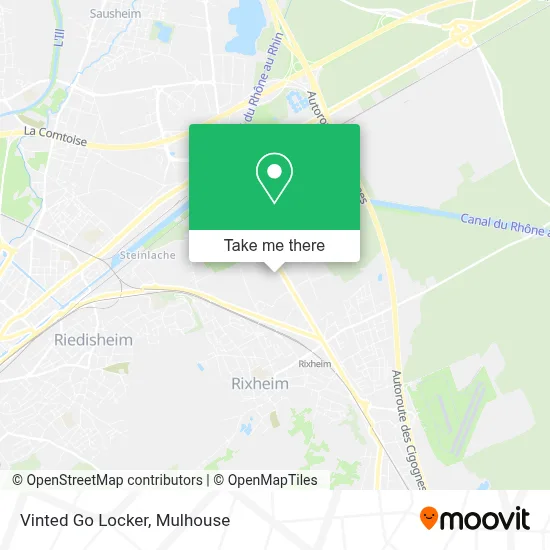 Vinted Go Locker map