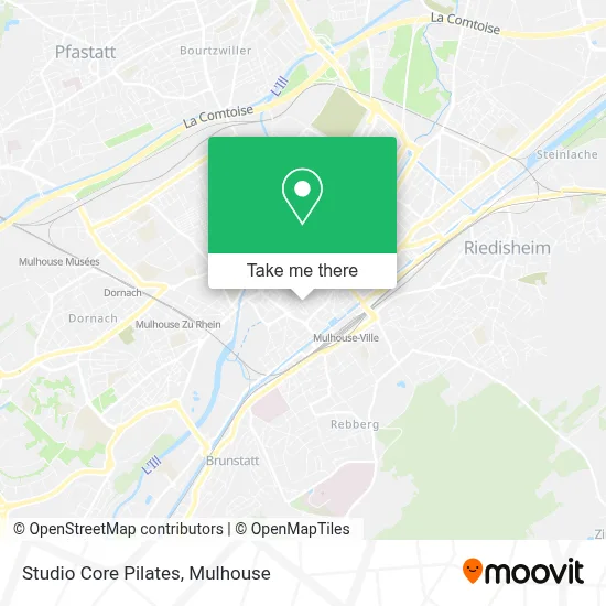 Studio Core Pilates map