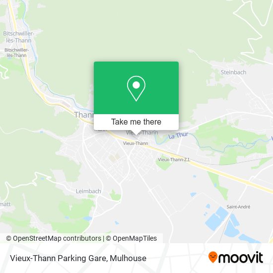 Vieux-Thann Parking Gare map