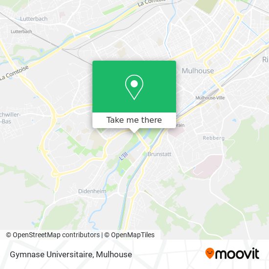 Gymnase Universitaire map