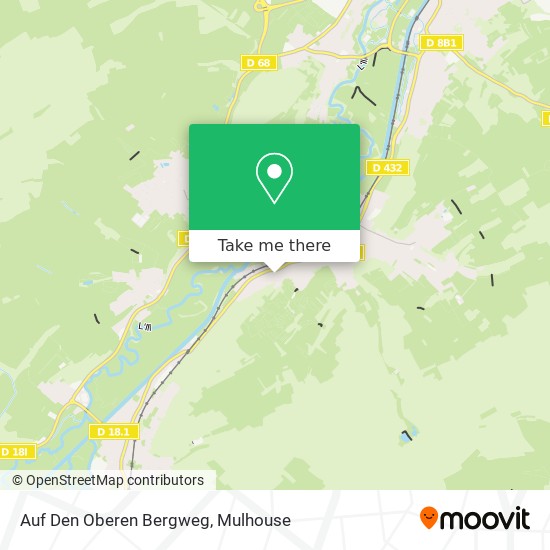 Mapa Auf Den Oberen Bergweg