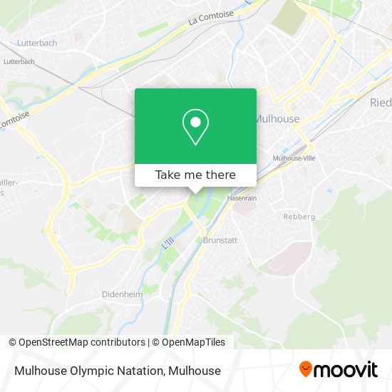 Mulhouse Olympic Natation map