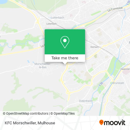 Mapa KFC Morschwiller