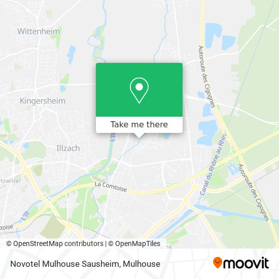 Novotel Mulhouse Sausheim map