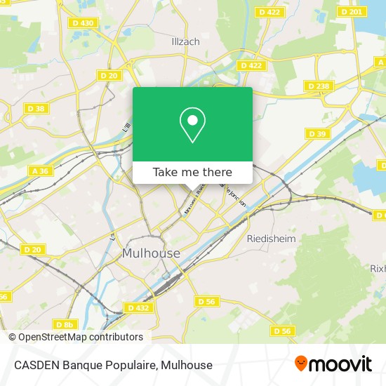 CASDEN Banque Populaire map