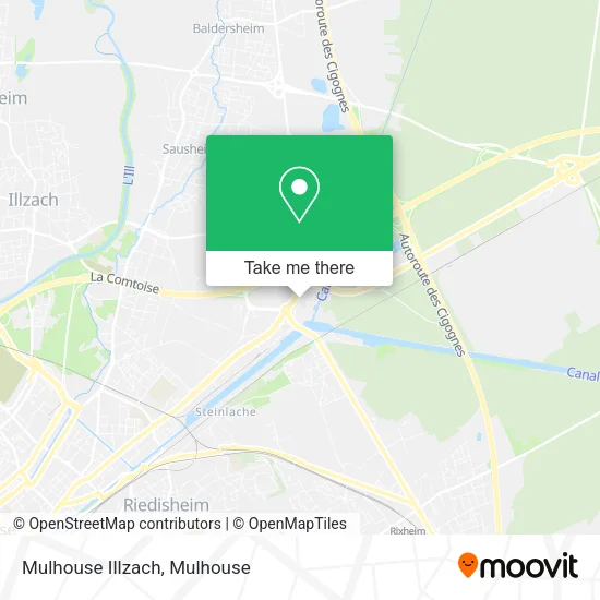 Mulhouse Illzach map
