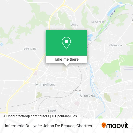 Infiermerie Du Lycée Jehan De Beauce map
