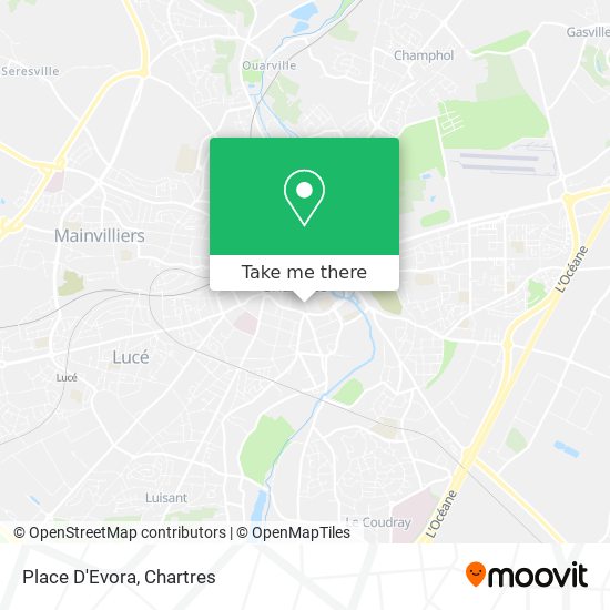 Mapa Place D'Evora