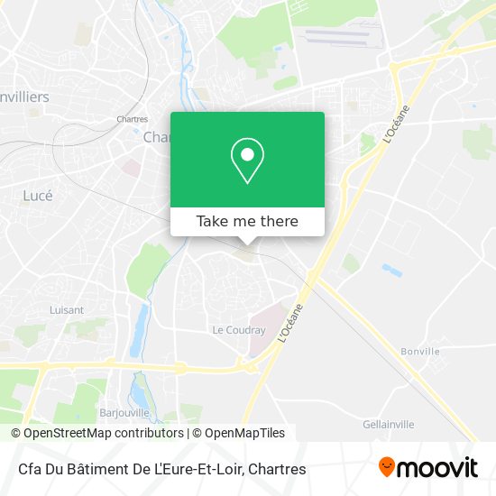 Cfa Du Bâtiment De L'Eure-Et-Loir map